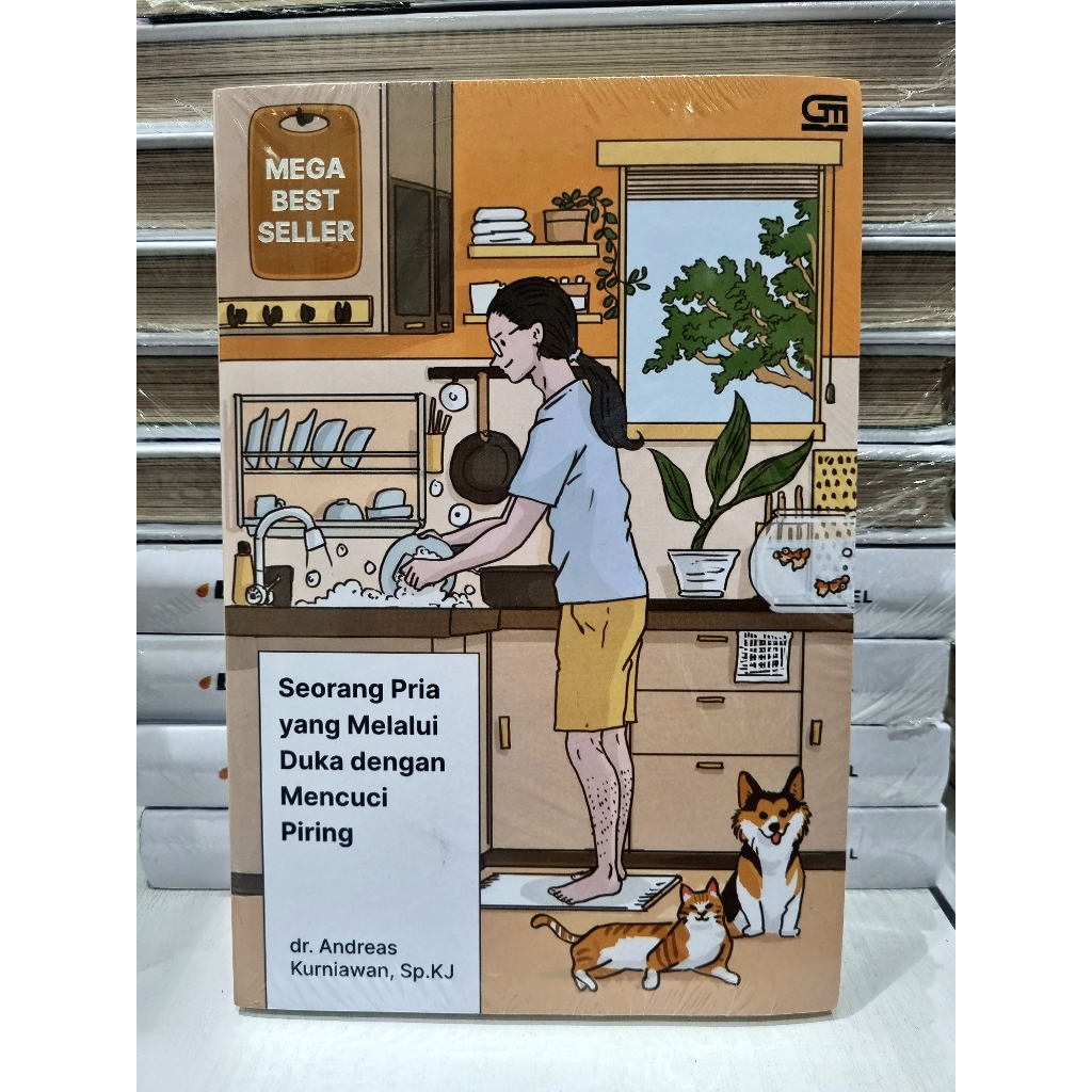 Seorang Pria yang Melalui Duka dengan Mencuci Piring