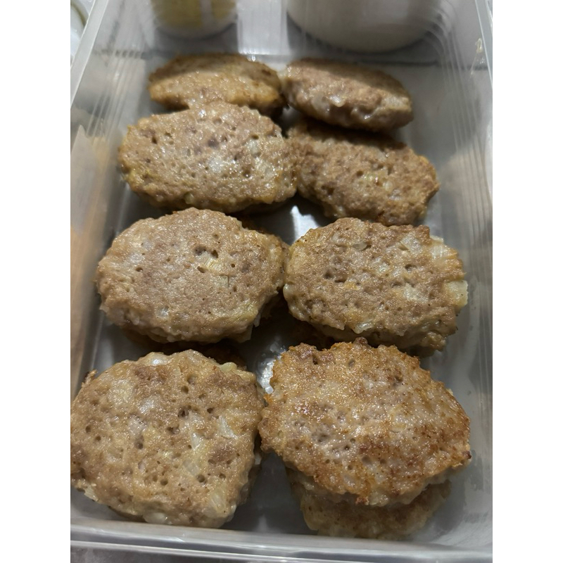 patty beef frozen cocok dengan nasi hangat (bisa untuk mpasi anak 1thn++)