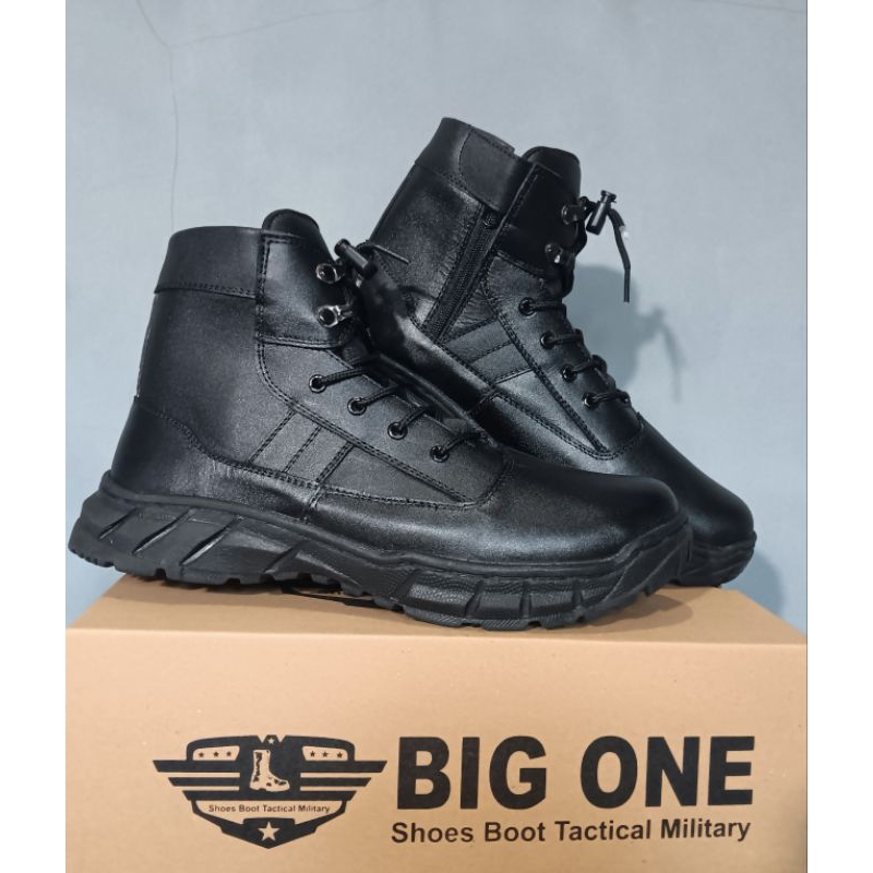 Sepatu Pdh Pria Dop Lantas Polri Tali Kulit Asli