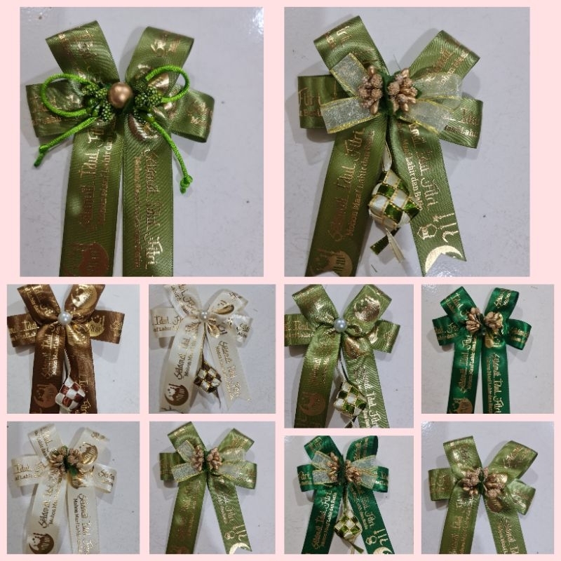 

Pita Idul Fitri Siap Pakai | Pita Hampers Bahan DS Premium