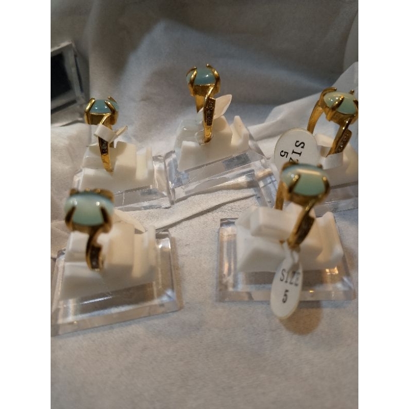 batu cincin perempuan ring titanium 8x6 ring titanium no 5