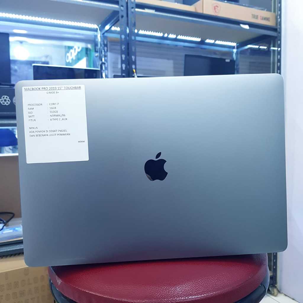 Macbook pro 2019 Touchbar 16 inchi 16/512Gb Second Bekas