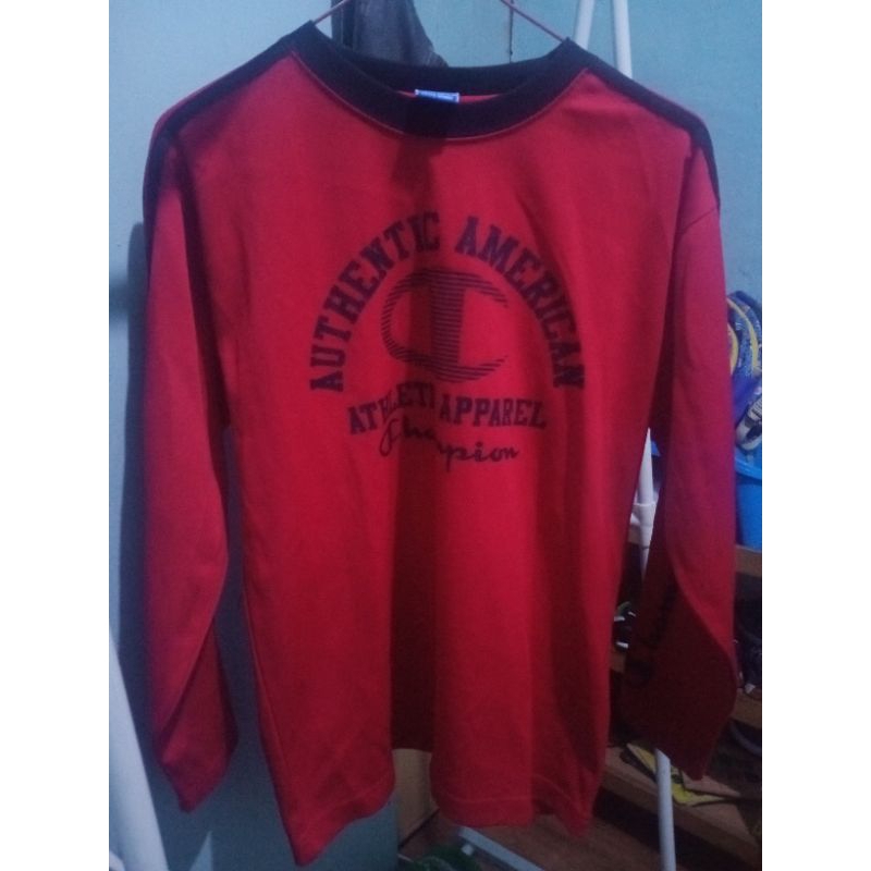 Preloved Baju Atasan Anak Laki laki size 160 merk Champion Original baju Olahraga