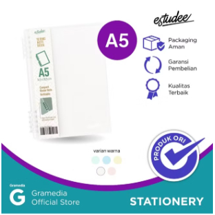 

GRAMEDIA BALI-Estudee 10Ring Notebook A5 White