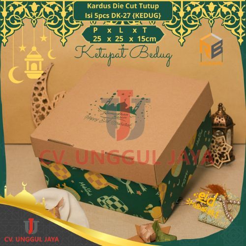 

Kardus Idul fitri Kotak Kue Ulang Tahun 25x25x15cm isi 5pcs Packaging hampers perlengkapan ibadah lebaran