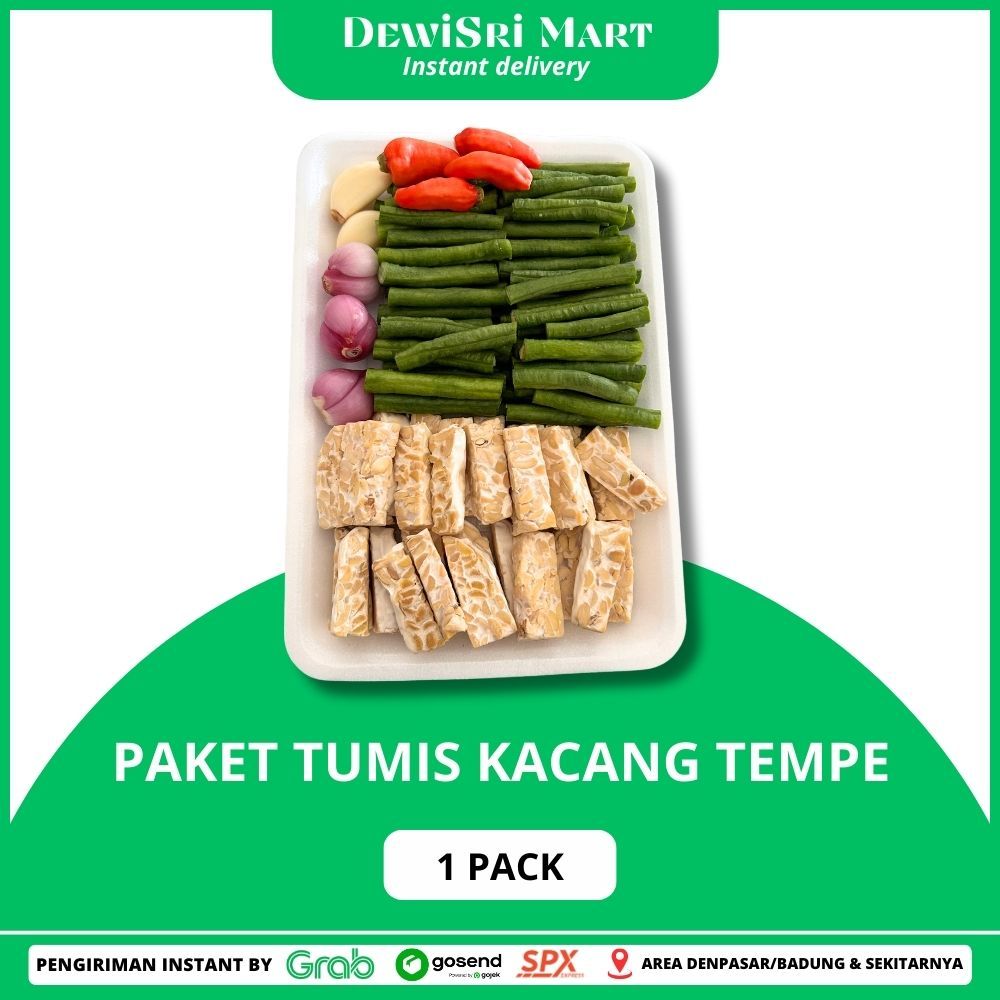 

Paket Tumis Kacang Tempe 1 Pack - DewiSri Mart