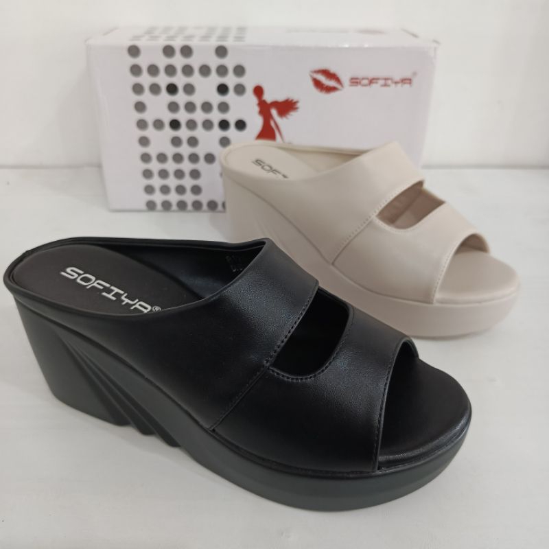 Sandal Wedges Sofiya Haq 7cm tipe 8128-3 | Sandal Fashion Sofiya Terbaru