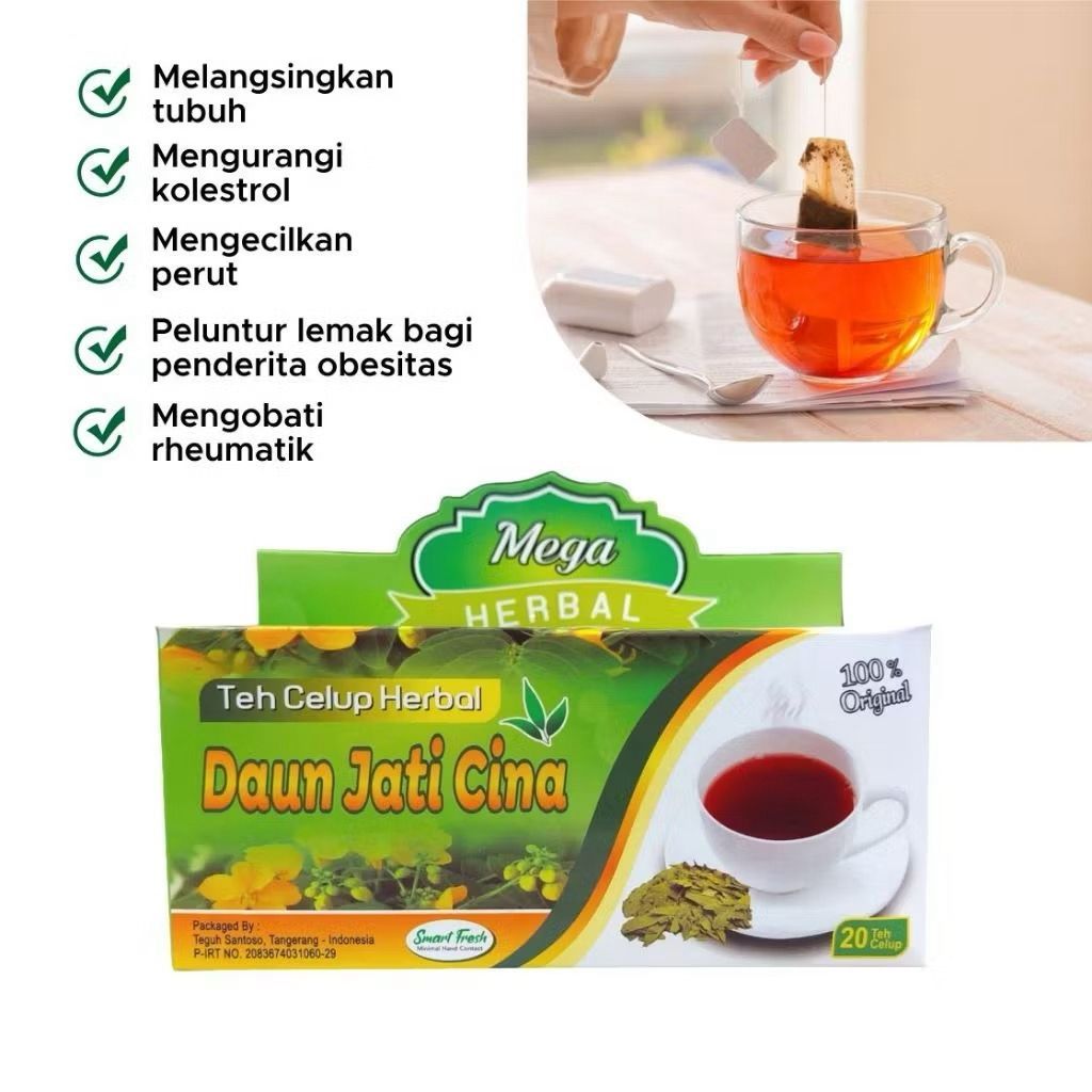 

Teh Daun Jati Cina Herbal Pelangsing Tubuh & Penurun Berat Badan / Teh Celup Herbal / Teh Pelangsing Badan / Teh Penurun Berat Badan / Teh Detoks Tubuh / Teh Peluntur Lemak / Teh Melangsingkan Tubuh / Teh Buang Lemak / Teh Celup Daun Jati Cina Herbal