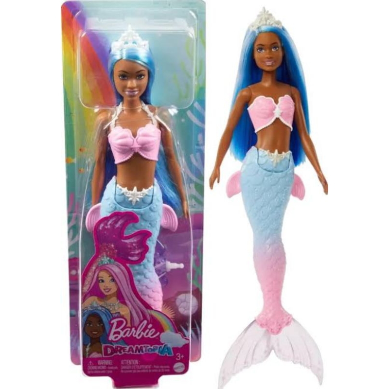 BARBIE DREAMTOMPIA MERMAID BLUE HAIR DOLL BONEKA PRINCESS PUTRI DUYUNG KADO MAINAN ANAK PEREMPUAN CA