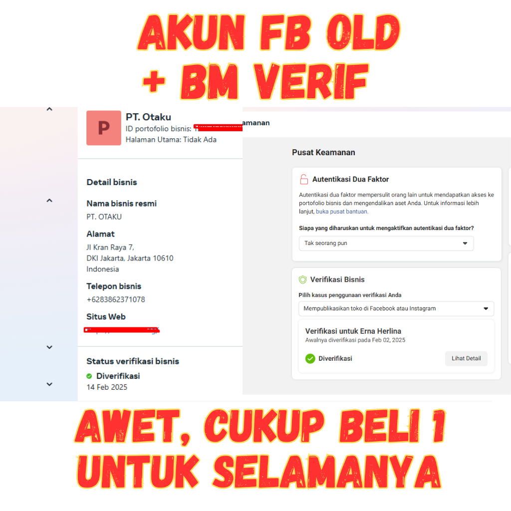 AKUN FB OLD + BM VERIF (DOKUMEN PT)