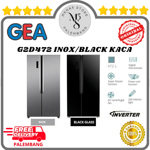 Kulkas GEA 2 Pintu G2D472 Kulkas Set By Side 2 Pintu Lemari GEA Kulkas Side By Side
