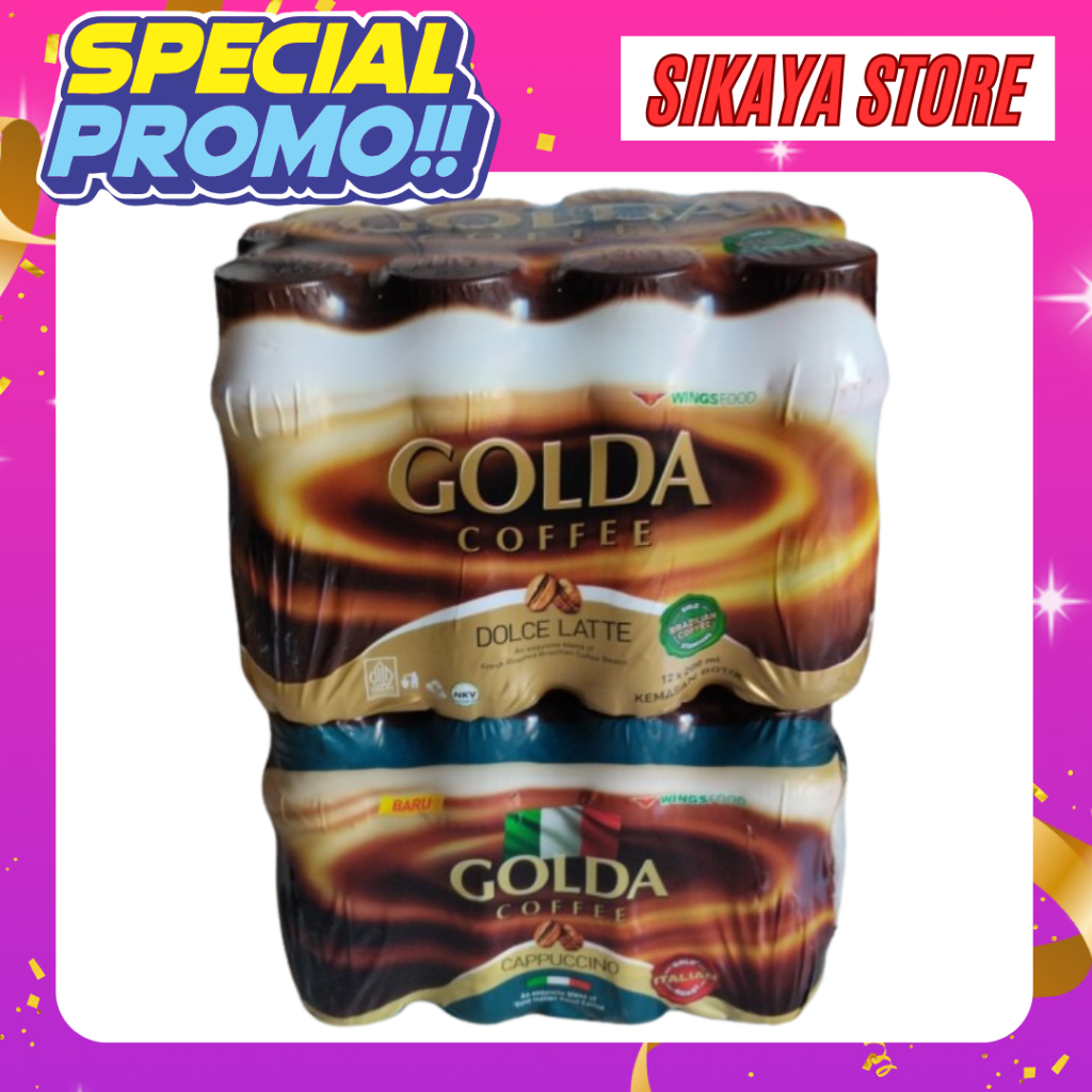 

1Dus GOLDA Coffee Kopi Cappucino Latte 200ml - 12pcs