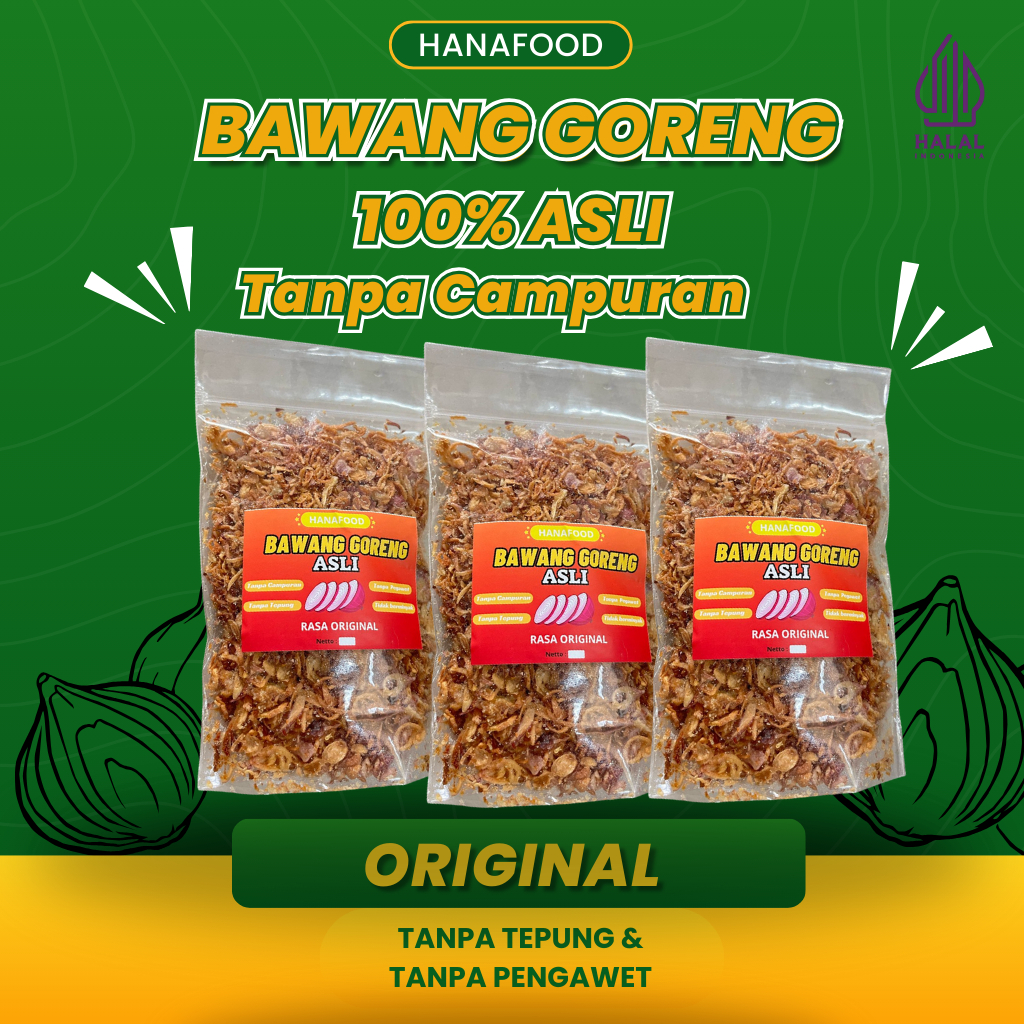 

BAWANG GORENG ASLI TANPA CAMPURAN - ORIGINAL