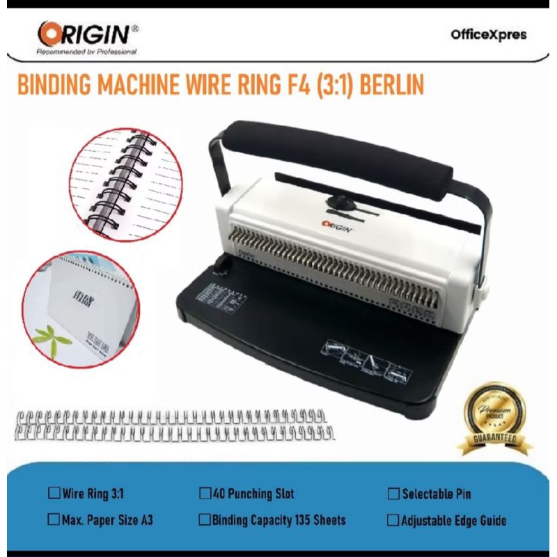 Mesin Binding Spiral F4 (3 : 1) Mesin Binding Kawat Spiral F4