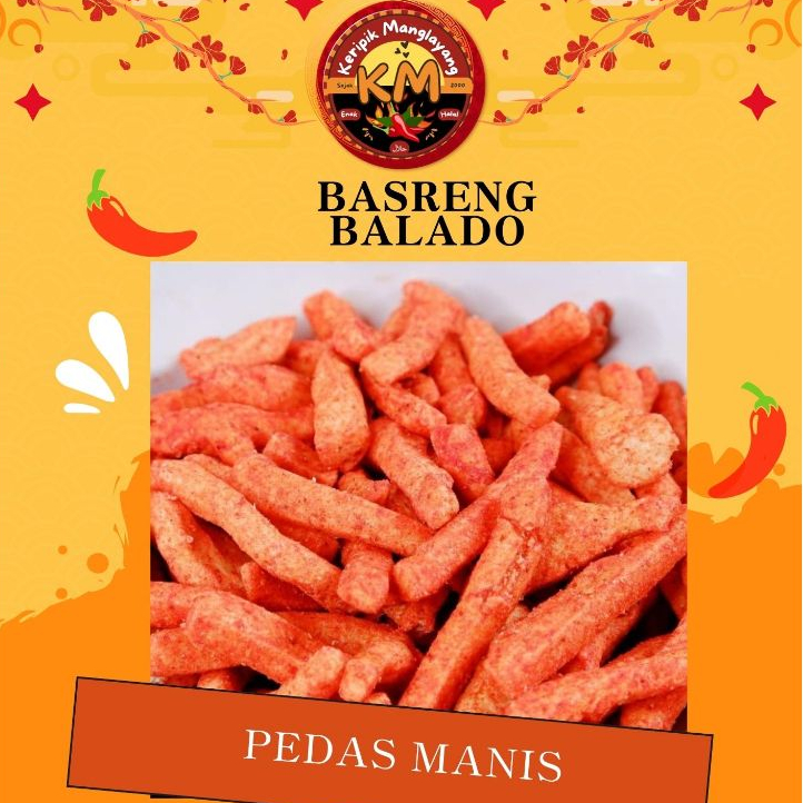 

250 Gram - Basreng Sultan Bandung Varian Rasa Balado