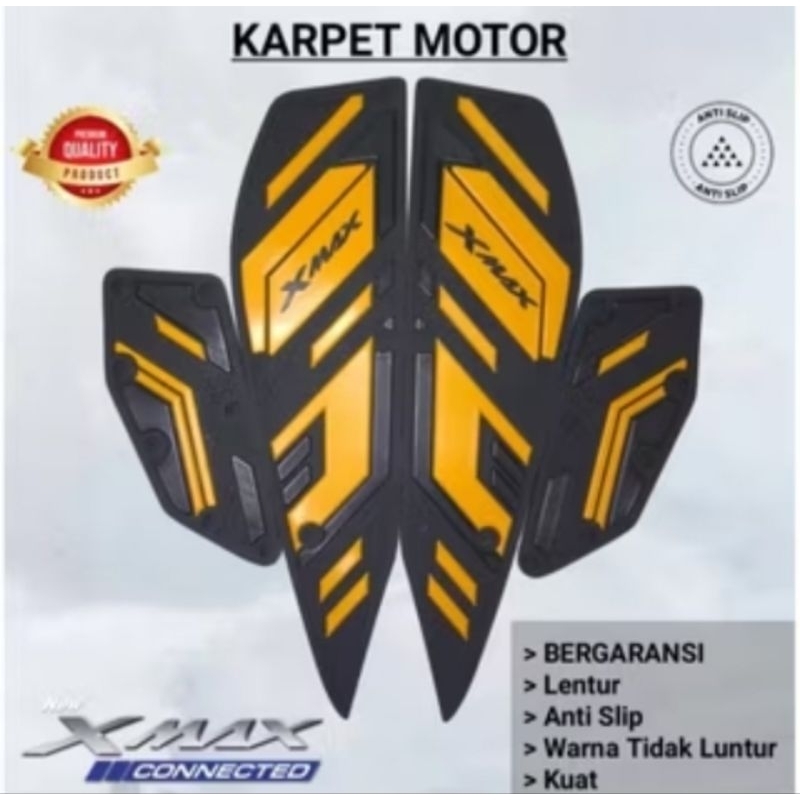 KARPET PIJAKN KAKI NEW XMAX CONECTED karpet motor yamaha xmax 2020 2021 2022 2023 2024