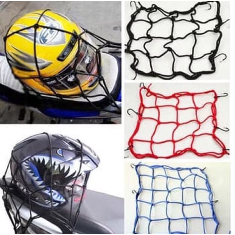 Jaring Helm Motor Touring Barang Tali Pengikat Jaring Serbaguna
