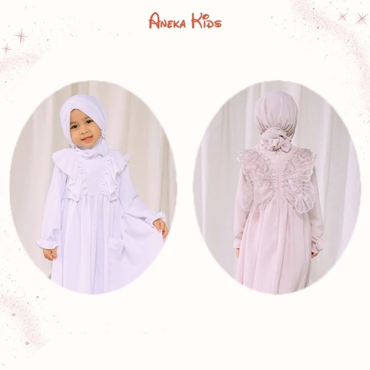 Pretty Girl Gamis - Gamis Anak 1-3 tahun / Gamis Anak Set + Hijab