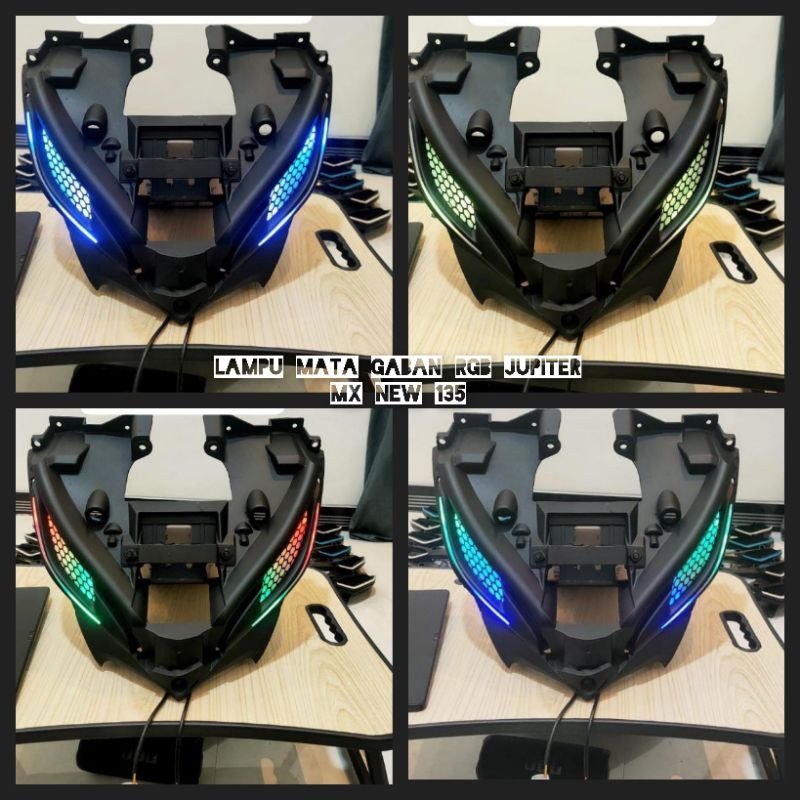 Lampu mata gaban RGB Jupiter MX new 135 Terbaru (Bonus Flasher)