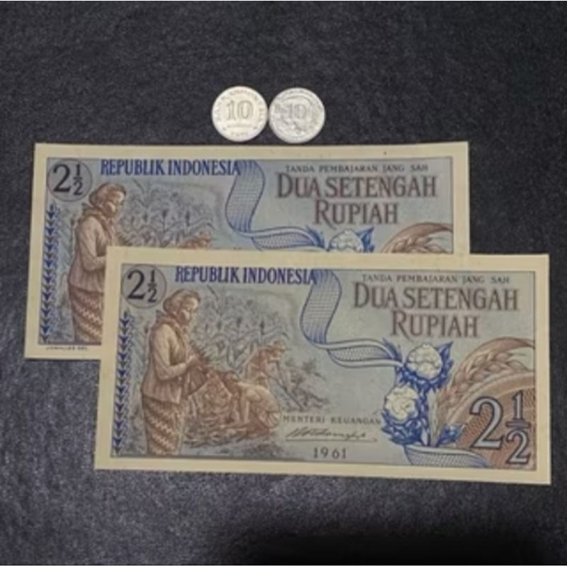 uang kuno 25 rupiah koin dan kertas asli murah