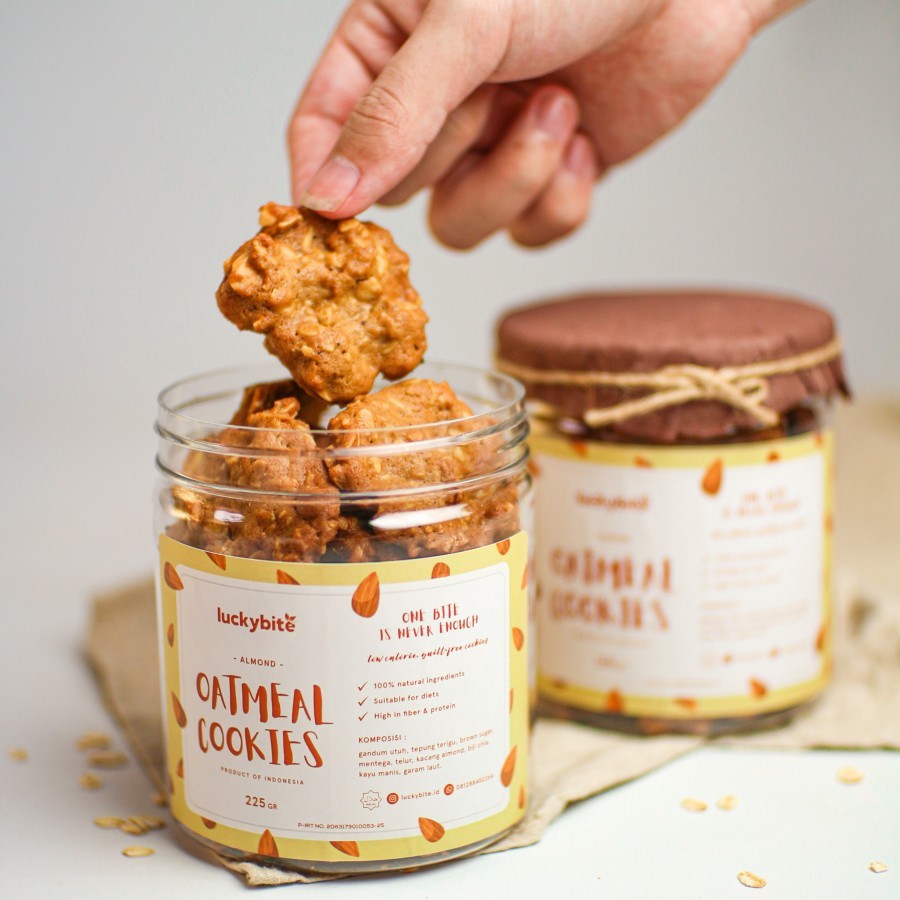 

Oatmeal Cookies - Almond 225 gr snacks makanan best quality healthy food