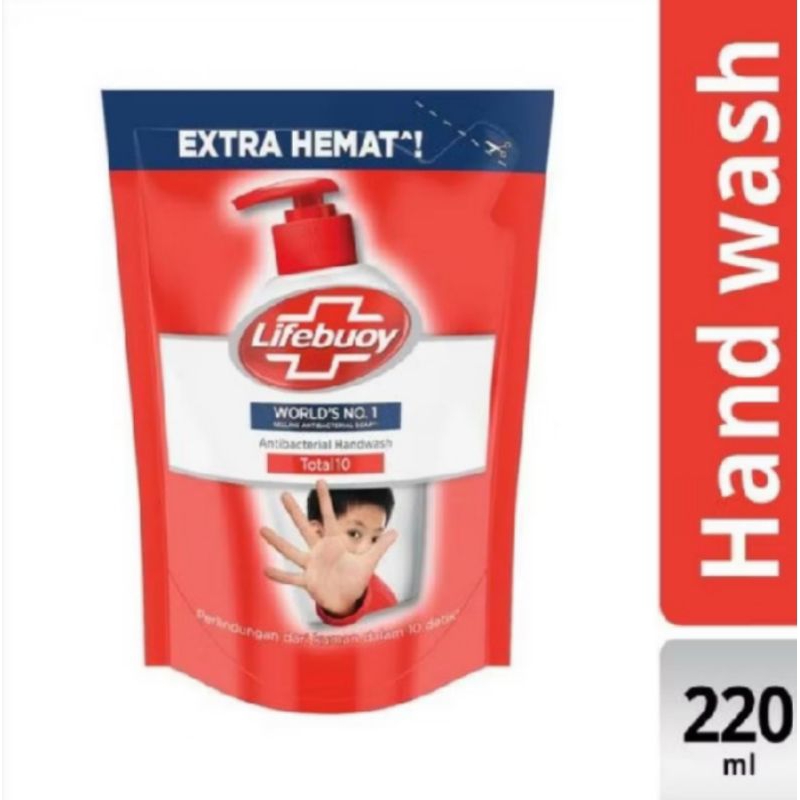 Lifebuoy Hand Wash Total 10 sabun cuci tangan 220ml