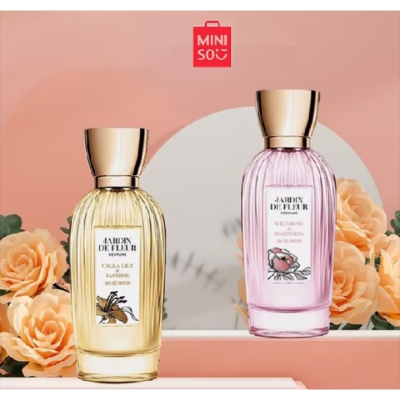 Miniso Jardin De Fleur Eau De Parfume Lily jasmine & Rose magnolia | Miniso Parfum ID Garden wanita