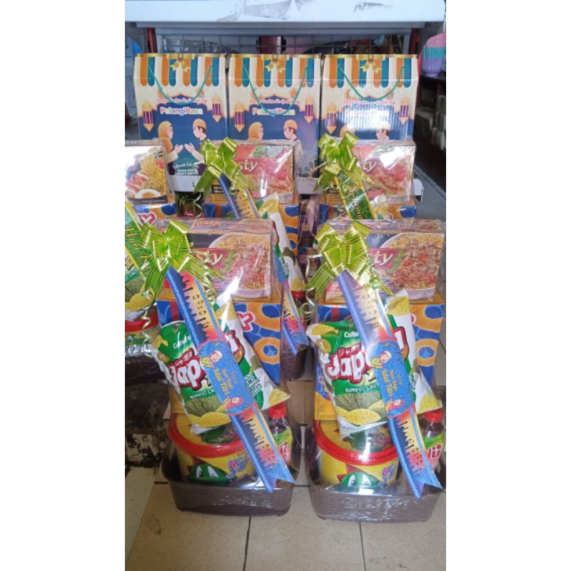

Hampers parcel non mangkok Super mewah dan cakep buat hampers nya