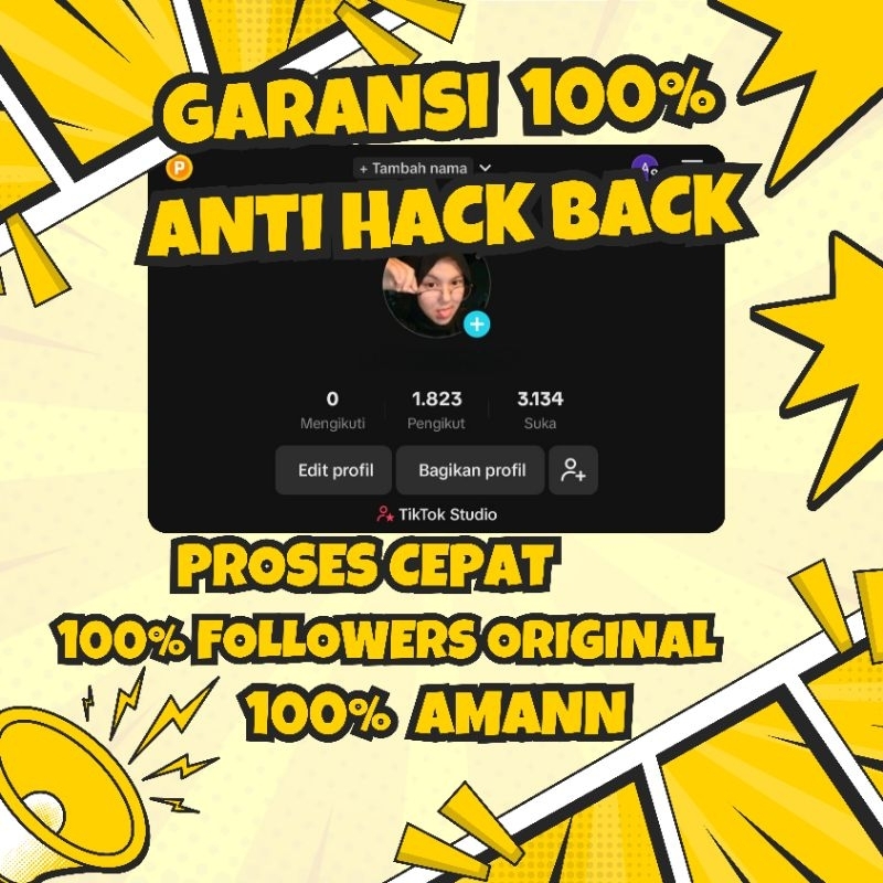 AKUN TIKTOK LIVE STUDIO  FOLLOWERS ORIGINAL - LIVE PC