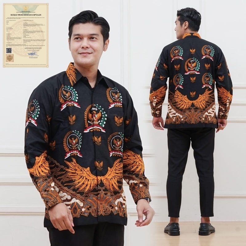 King Batik / Baju seragam batik BPD terbaru 2024 Baju BPD pria puring Baju BPD wanita puring Baju PA