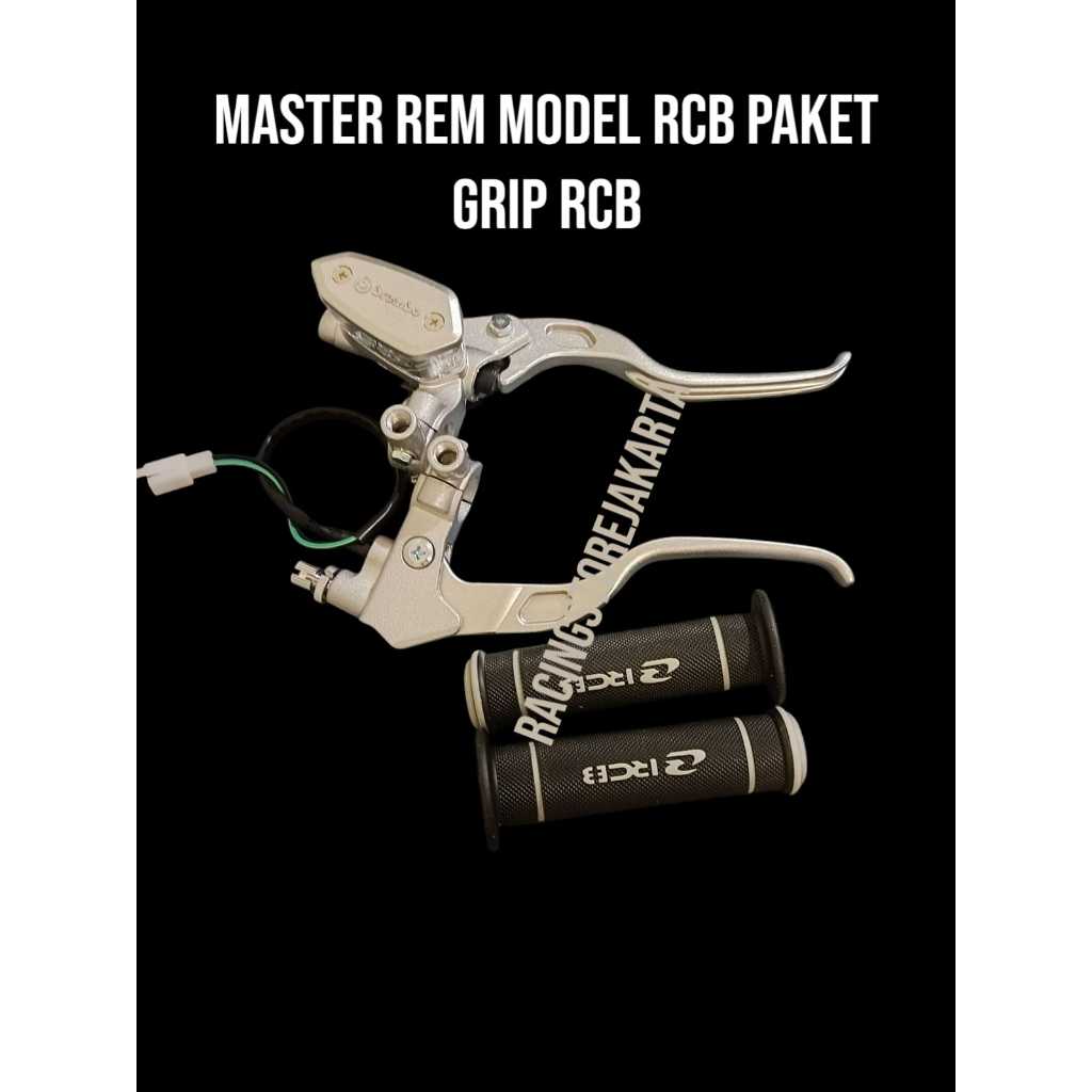 PAKET HEMAT Master Rem 14mm Copy Model RCB E2 E3 Tabung Kotak Oval Pisah Bigsmoke Bisa Untuk Motor B