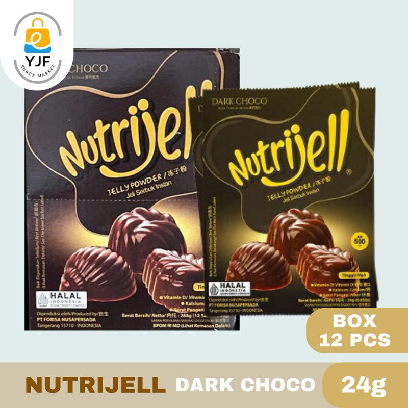 

Nutrijell Agar Rasa Regular 15g/30g Box Isi 12Pcs / Agar Agar Jelly Puding Nutrijell Box