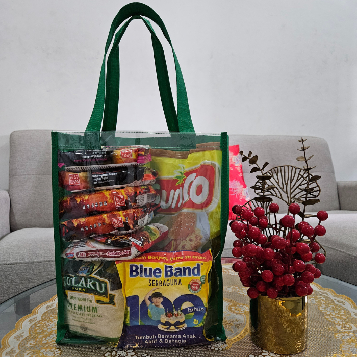 

Tas mika spunbond / Tas Mika Spunbond Sembako / Tas Souvenir / Goodie bag sembako / Tas Sembako Lebaran