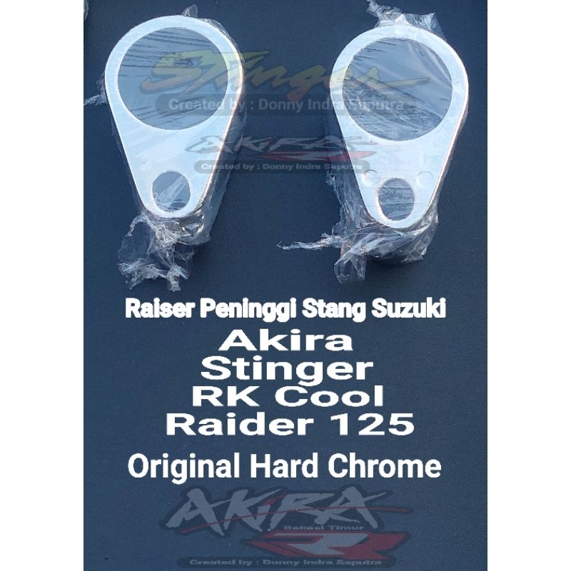 Raiser Spacer Handlebar Peninggi Stang Suzuki Akira Stinger RK Cool Raider 125 Original SGP Hard Chr