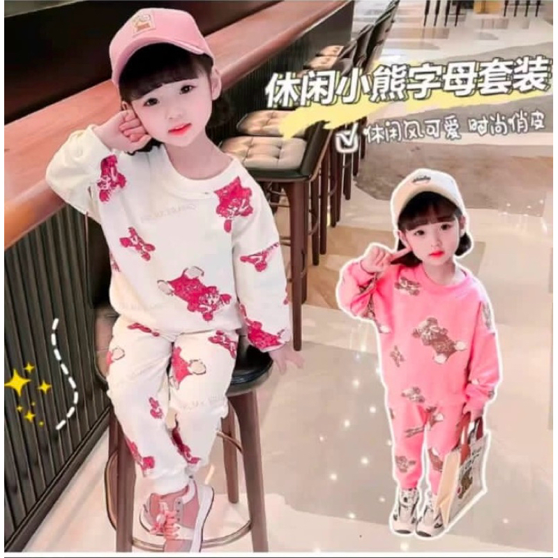 SETELAN SWEATER/ SET LEGING ANAK PEREMPUAN IMPORT PREMIUM SIZE 1-7 TAHUN
