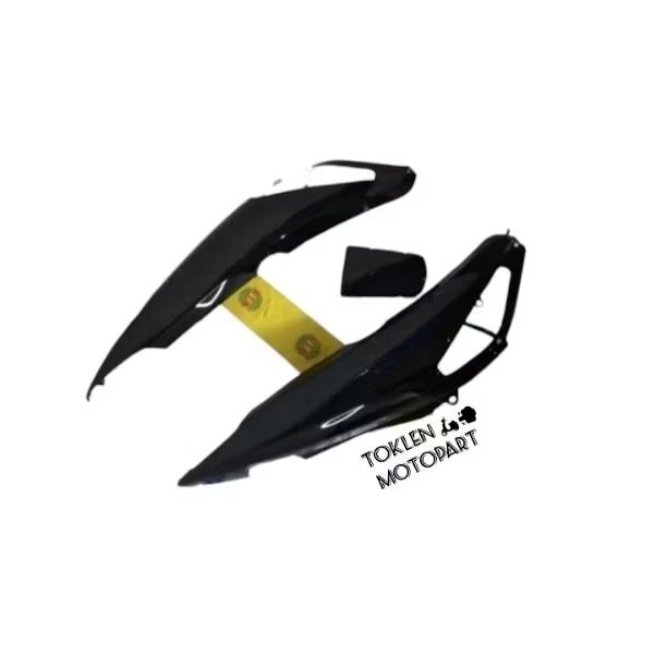 COVER BODY+ COVER STOP SUPRA X 125 LAMA, SUPRA X 125 BATMAN 2007-2013 HITAM MERK WIN
