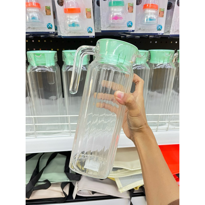 TEKO AIR MINUM KACA 1000ML/TEKO MINYAK GORENG KACA SERBAGUNA TEBAL