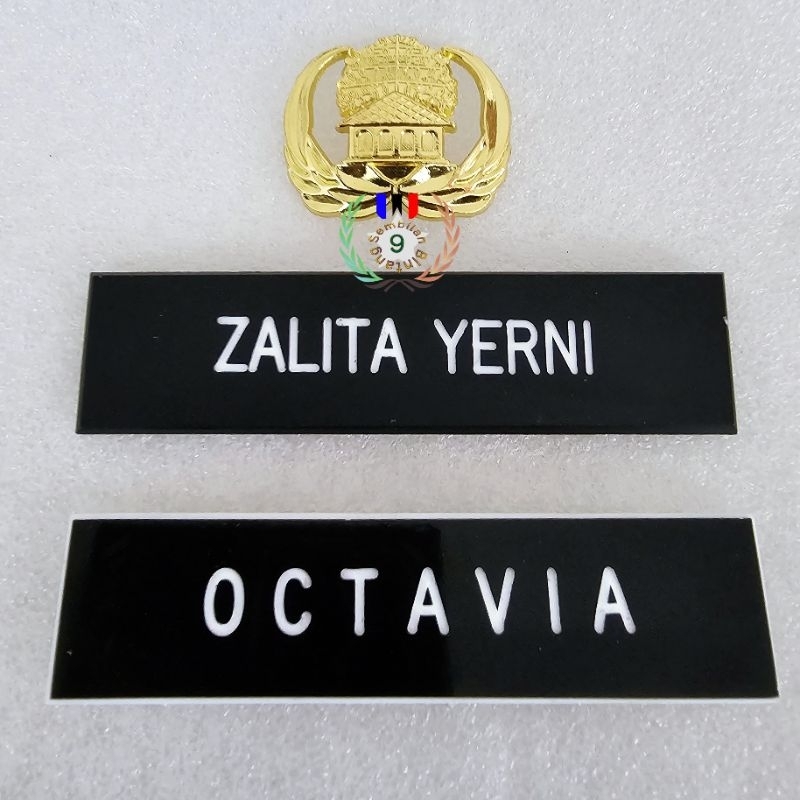 

Papan Nama Dada Grafir Murah Plus Pin Korpri Kuningan