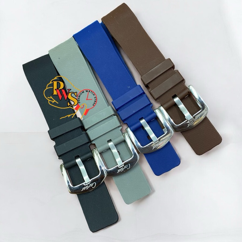 Strap Tali Jam Tangan Cartier Santos Women Series Tali Rubber Silicone 20mm