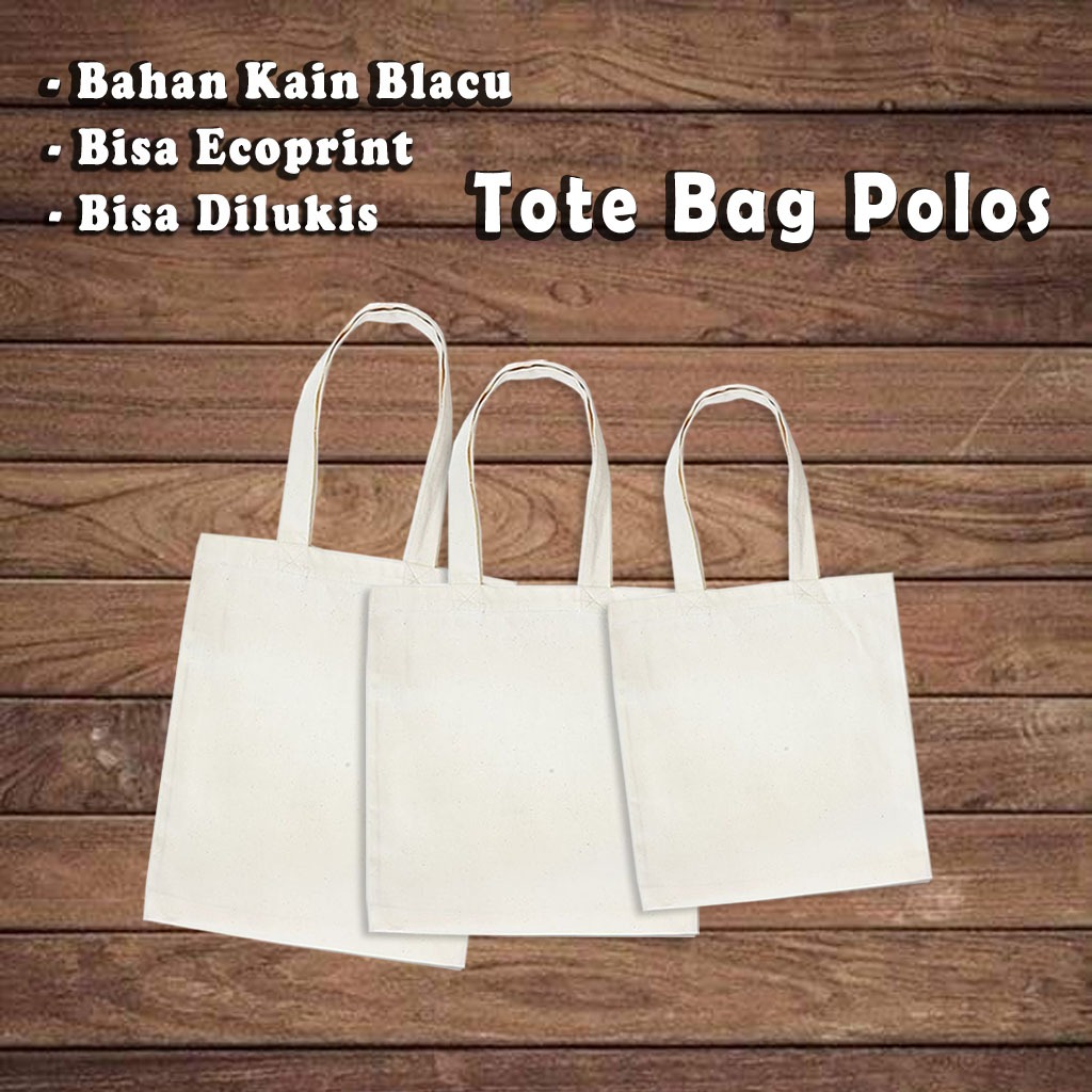 

Tas Totebag Blacu Polos Ecoprint dan Souvenir