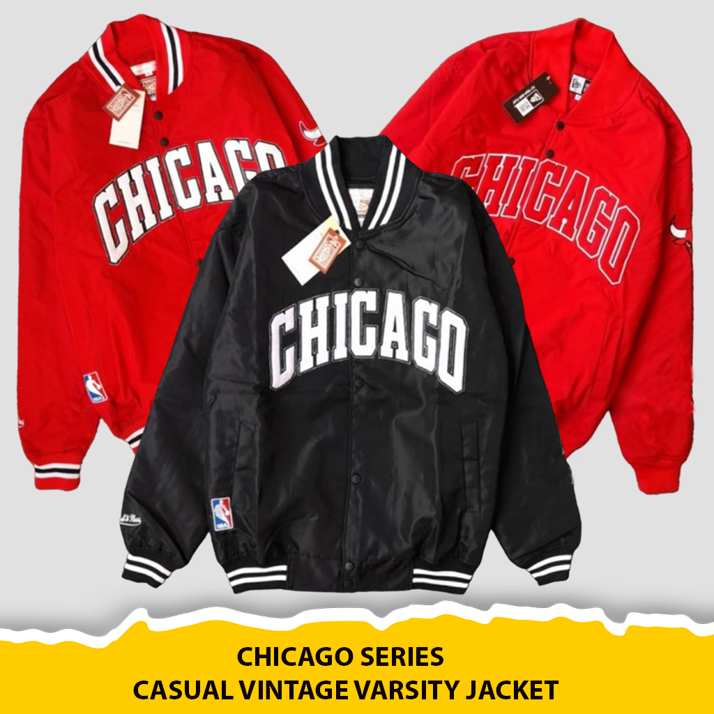 JUMPSHOT Jaket Chicago Bulls  Varsity NBA Basketball Series