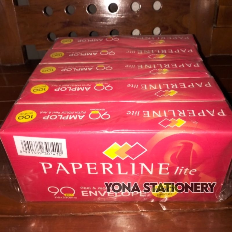 

Amplop Paper Lite No. 90 Merah Tersedia perpak:100 pcs & Perball