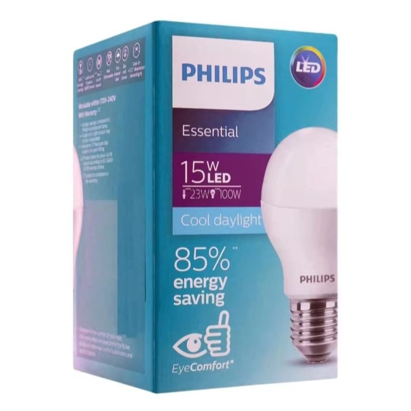 philips led essential 15 watt led bohlam bulb 15 watt nyaman aman di mata