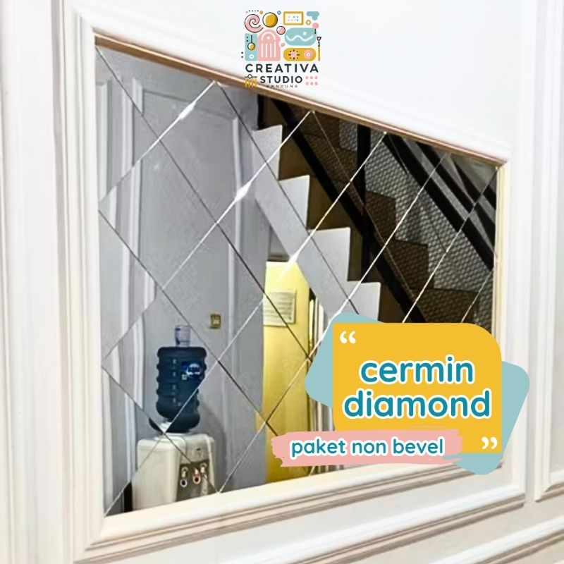 Creativa Paket Cermin Dinding Untuk Moulding Ukuran Kelipatan 40cm