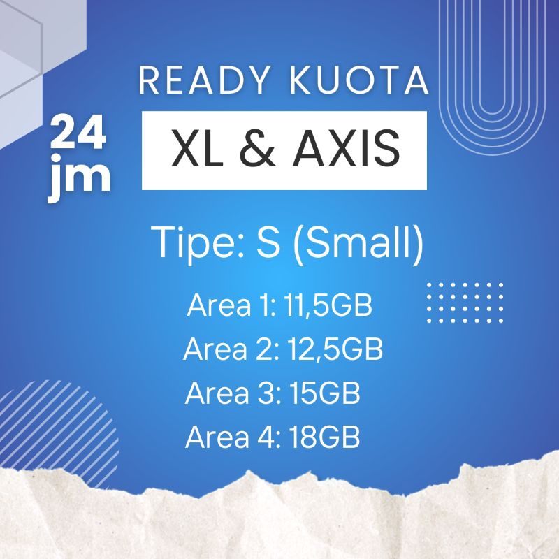 Paket Data untuk XL & AXIS (Kuota Utama 24Jm)