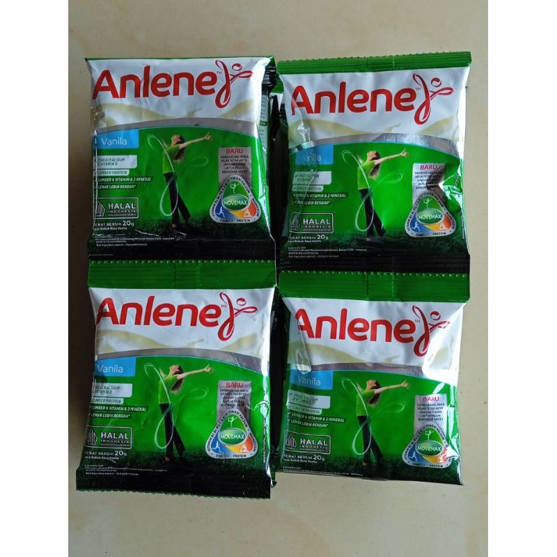 

Anlene Susu Bubuk Dewasa Vanila 10 x 20gr . Nutrisi Tinggi kalsium untuk Tulang