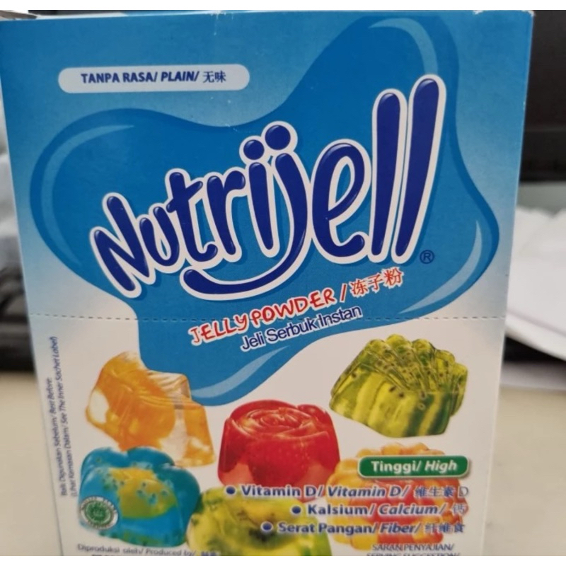 

Nutrijell plain 1 box isi 12 pcs