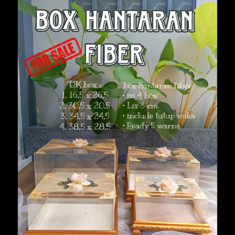 

Box Hantaran Seserahan Mika / Kotak seserahan fiber 1 set isi 4