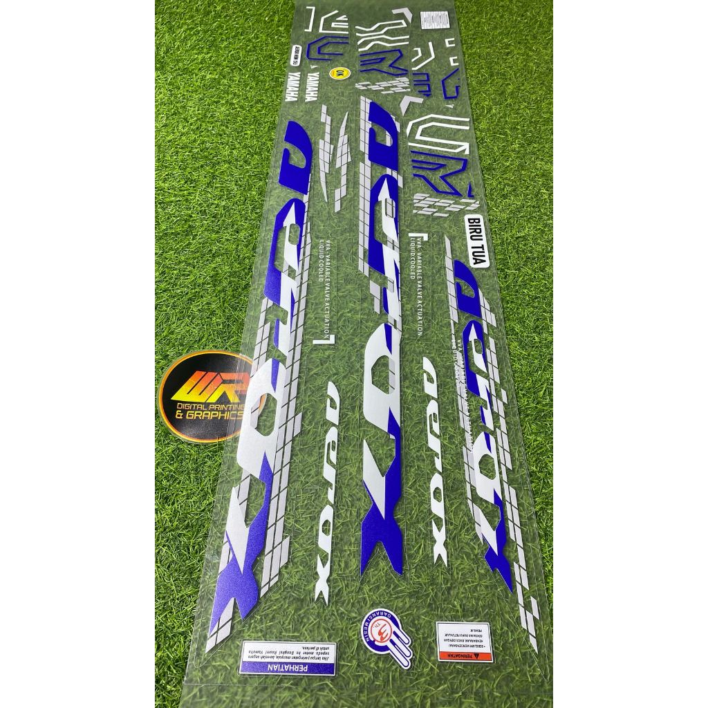 STRIPING VARIASI AEROX NEW 155 NVX TRANSPARAN MOTIF ORIGINAL VARIASI WARNA NEW POLET STICKER BAHAN B