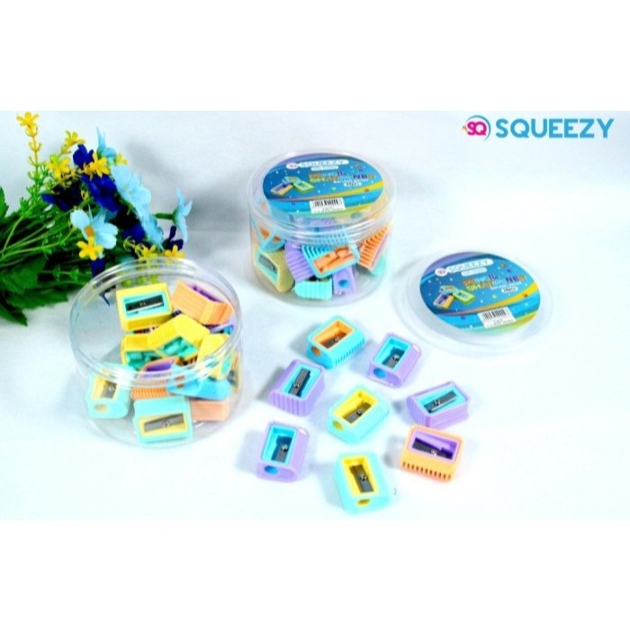 

Serutan Pensil Squeezy Fancy SR-SQ05 isi 3 pcs